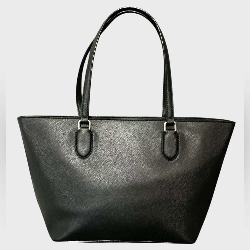 Kate Spade Saffiano Leather Tote Bag Black Work Office Everyday Carry